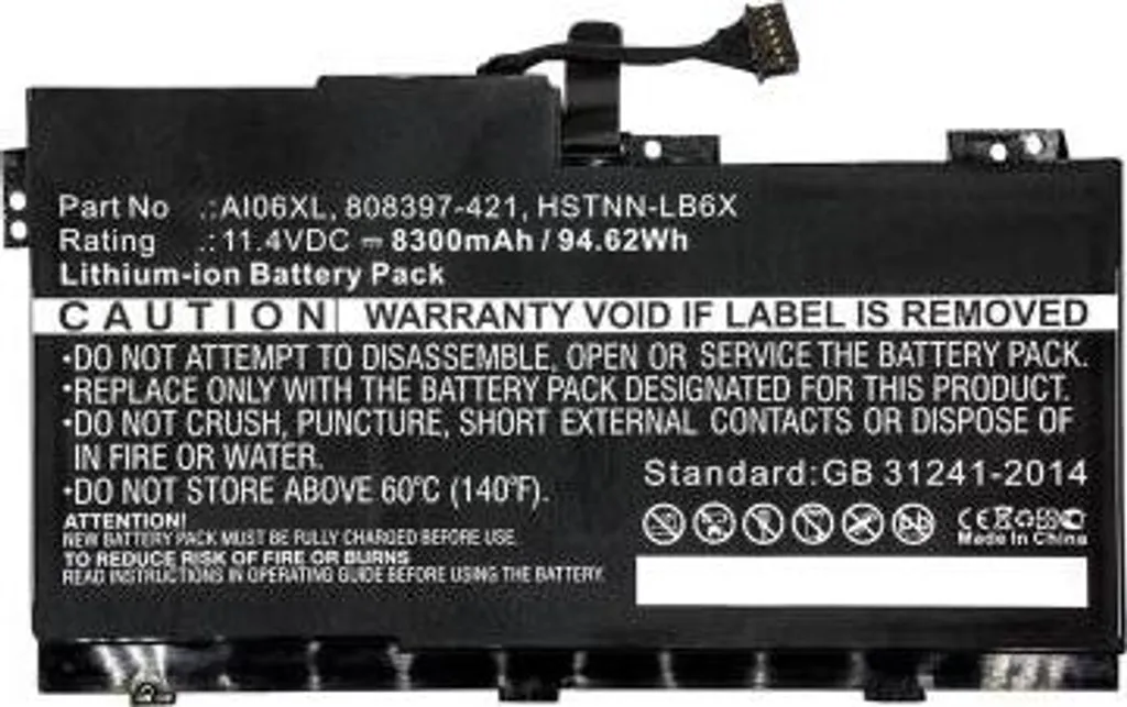 Batterie d'ordinateur portable HP AI06XL - Recharge Lithium-ion 6 cellules