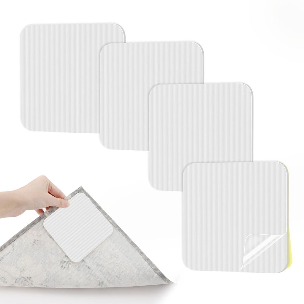 MODFU Teppichunterlagen, Rutschfeste Teppichunterlage, Antirutsch-Pads für Teppiche und Matten, Ideal für Zuhause, Büro & Treppen – Sicherer H...