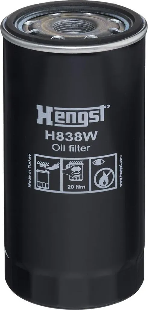 Filtre à huile HENGST H838W Haute Capacité de Rétention et Longue Durée