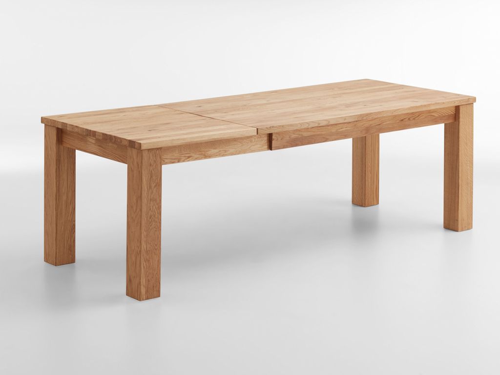 RELITA - Esstisch Rolf 160 x 90 Wild Eiche massiv geölt Produktbild 3