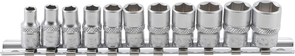 BGS 2433 Steckschlüsseleinsatz-Set 6,3 (1/4), in ZOLL, 11-tlg.