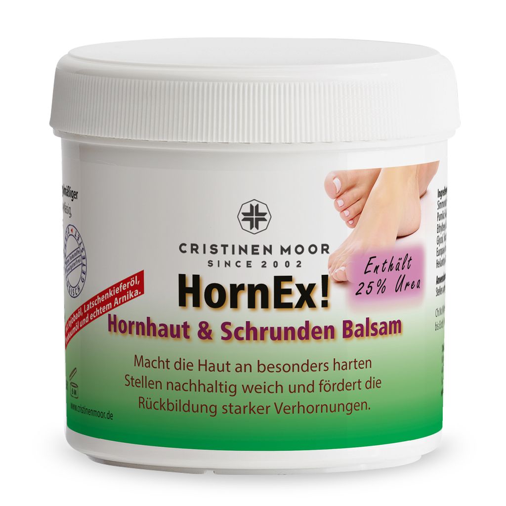 Cristinen Moor HornEx! Hornhaut und Schrunden Balsam mit Produktbild