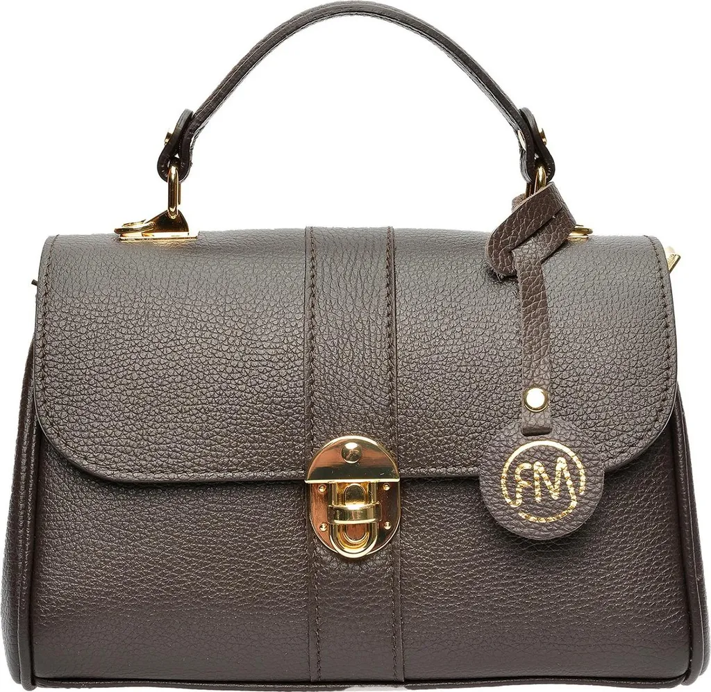 Grand sac à main en cuir marron chocolat pour femme Roberta M RM 1954T