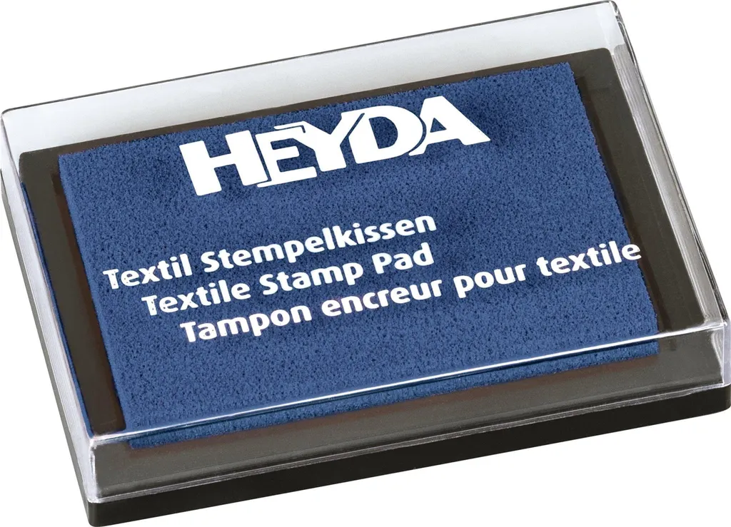 Heyda 204888535 Tampon encreur bleu ne s'efface pas au lavage machine