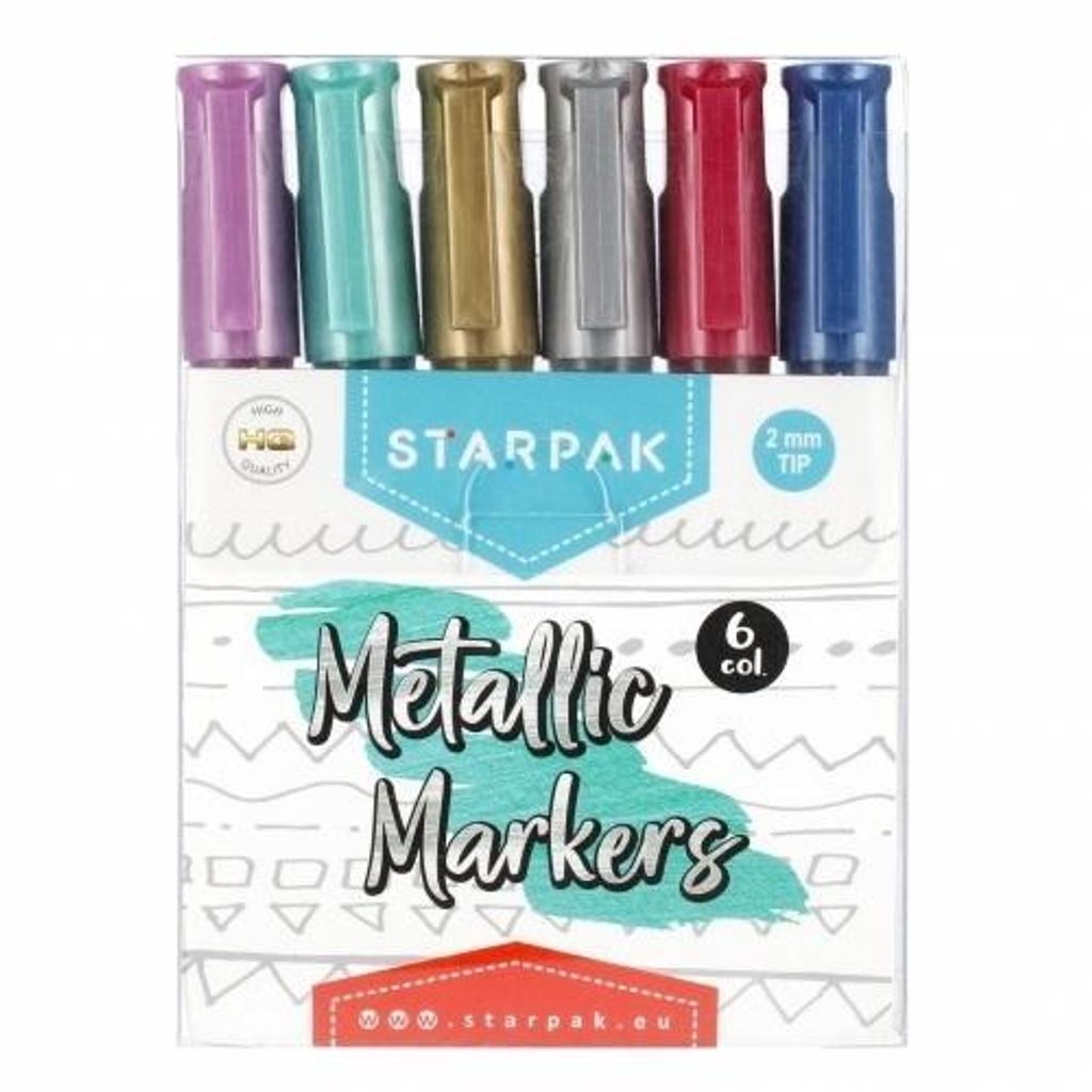 Metallischer Rundmarker 6 Farben