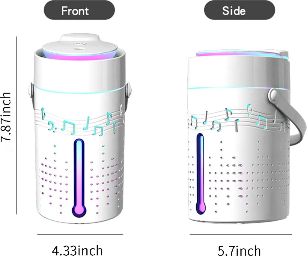 Humidificateur diffuseur ultrasonique 1000ml USB pour grande chambre