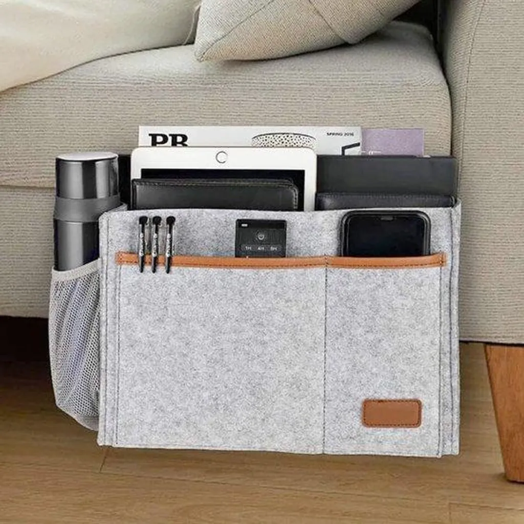 Table de chevet d'appoint en cuir noir pour rangement téléphone et TV
