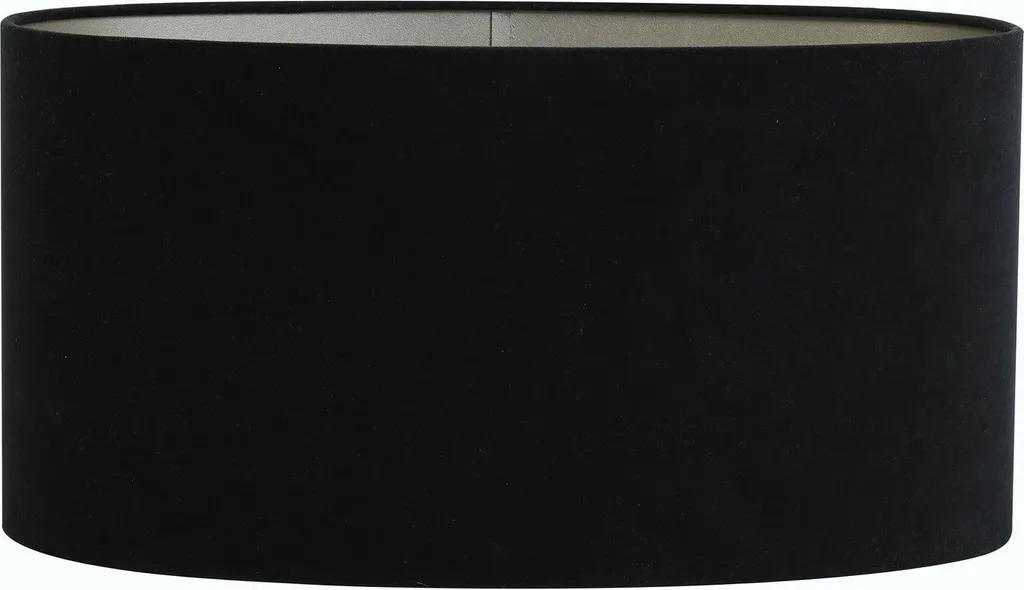 Light & Living Abat-jour en Velours Noir E27 Textile Réf 3838322 Chic
