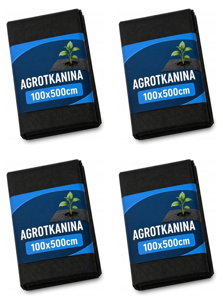 Onkruiddoek 100 x 500 cm, set van 4 stuks (20 m²) – geweven Productafbeelding 