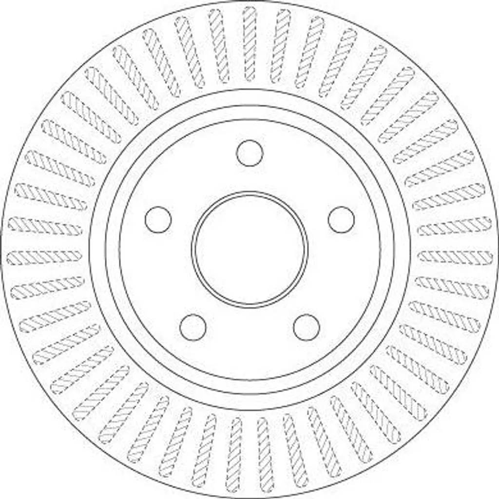 Disque de frein TRW DF6251 anti-vibration pour Jeep 52089269AB OE