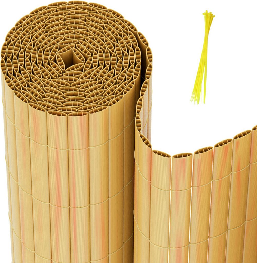 Yakimz PVC zástěna na soukromí PVC plot bambusový větrolam Obrázek produktu 