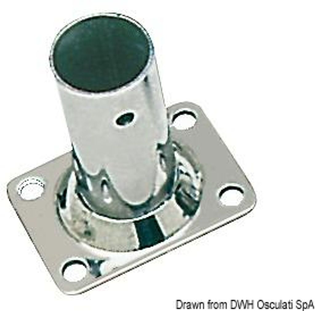 Rechteckig Platte Basis AISI 316 60° 22 mm Osculati 41.132.22