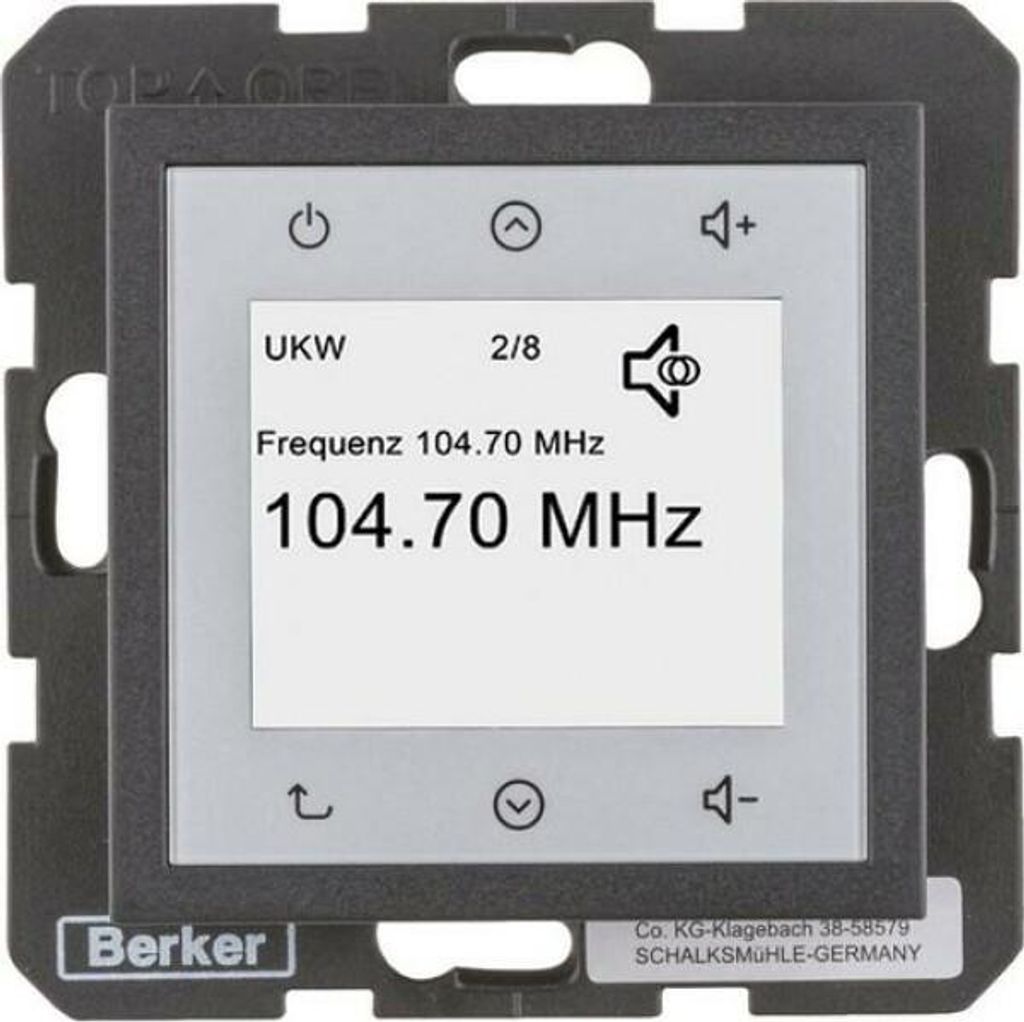 Berker S.1/B.X RADIO DAB+ ANT MATT (29841606 TOUCH RADIO)