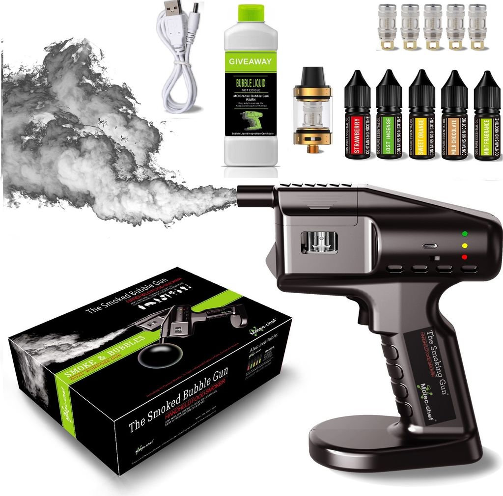 Cocktail-Set Smoke Bubble Gun,Cocktail-Räucherset,Handheld Produktbild 