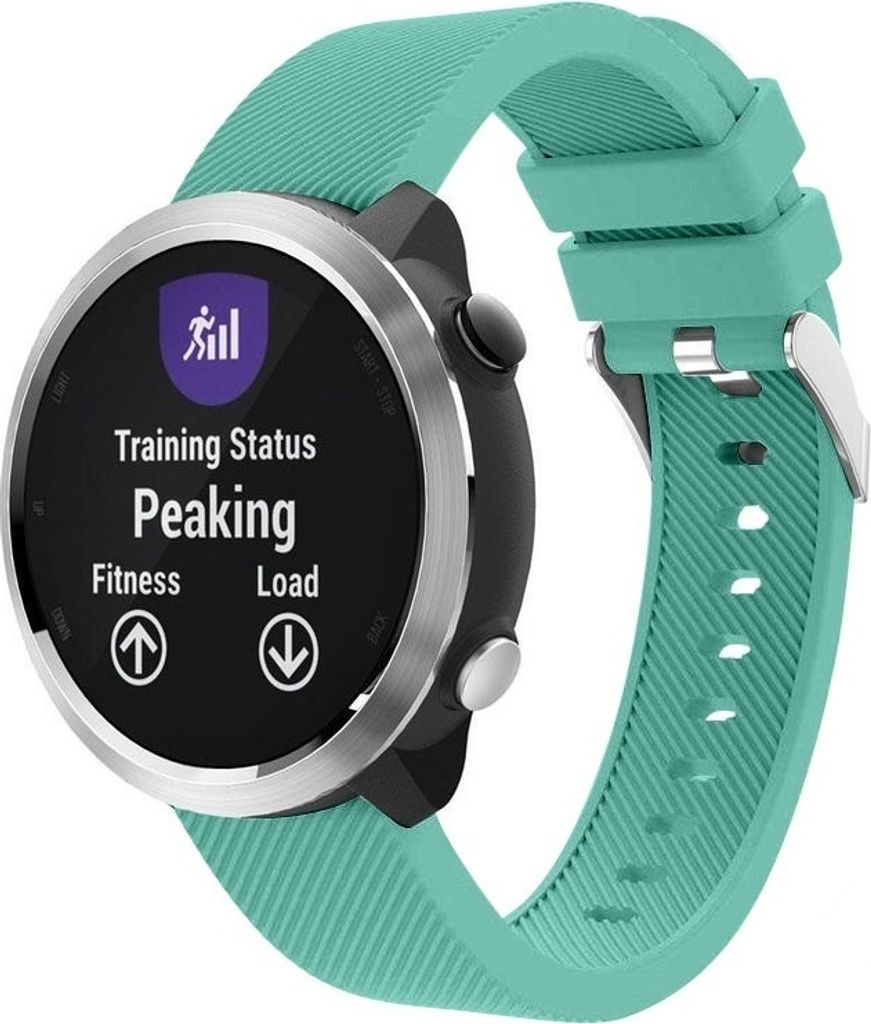 Strap-it Garmin Vivoactive 4 Armband Silikon - 45mm - Aqua