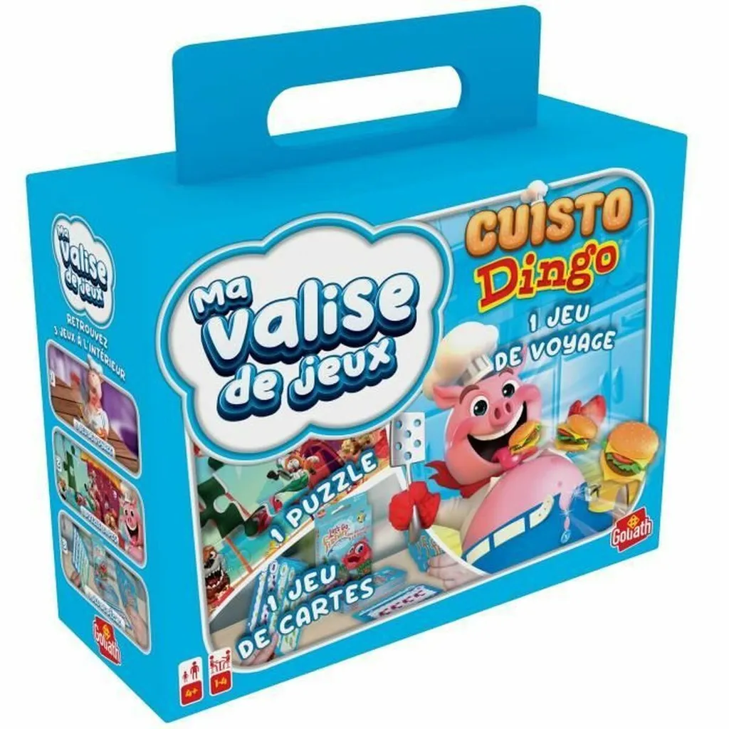 Coffret multi-jeux de voyage Cuisto Dingo Goliath pour enfant de 4 ans