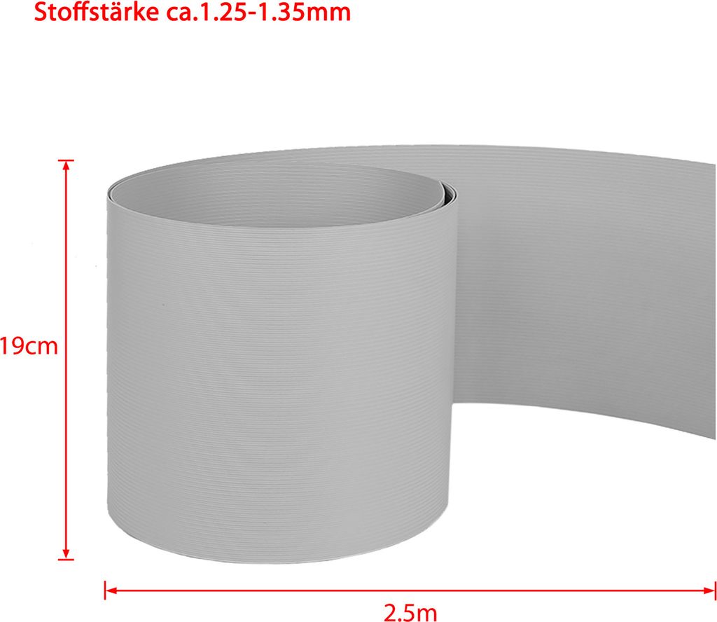 LZQ 10 kusov Privacy Strip Hard PVC 2,5 m x 19 cm Privacy Obrázok produktu 