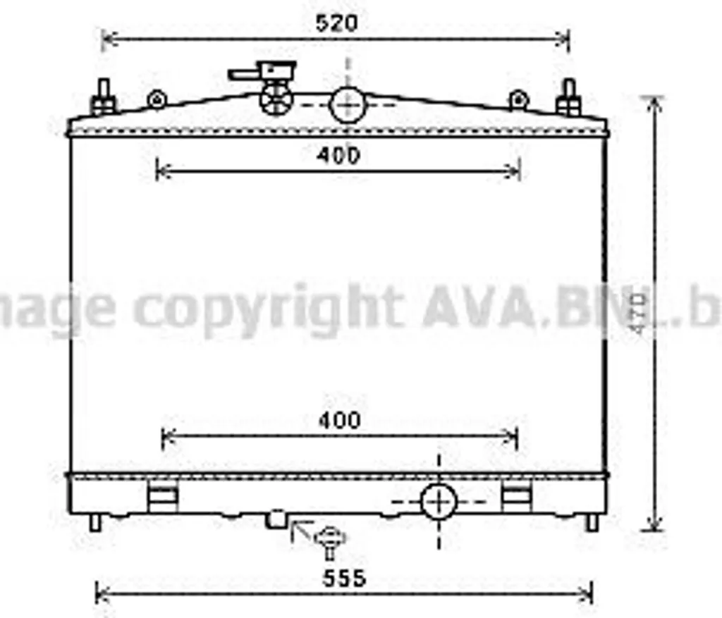 Radiateur PRASCO DN2338 Haute Résistance pour Nissan Juke - OE 21410