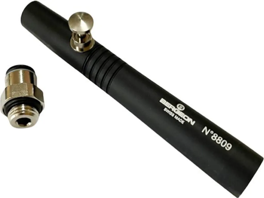 Buse d'aspiration Bergeon 8809-RD avec connecteur droit pour établi