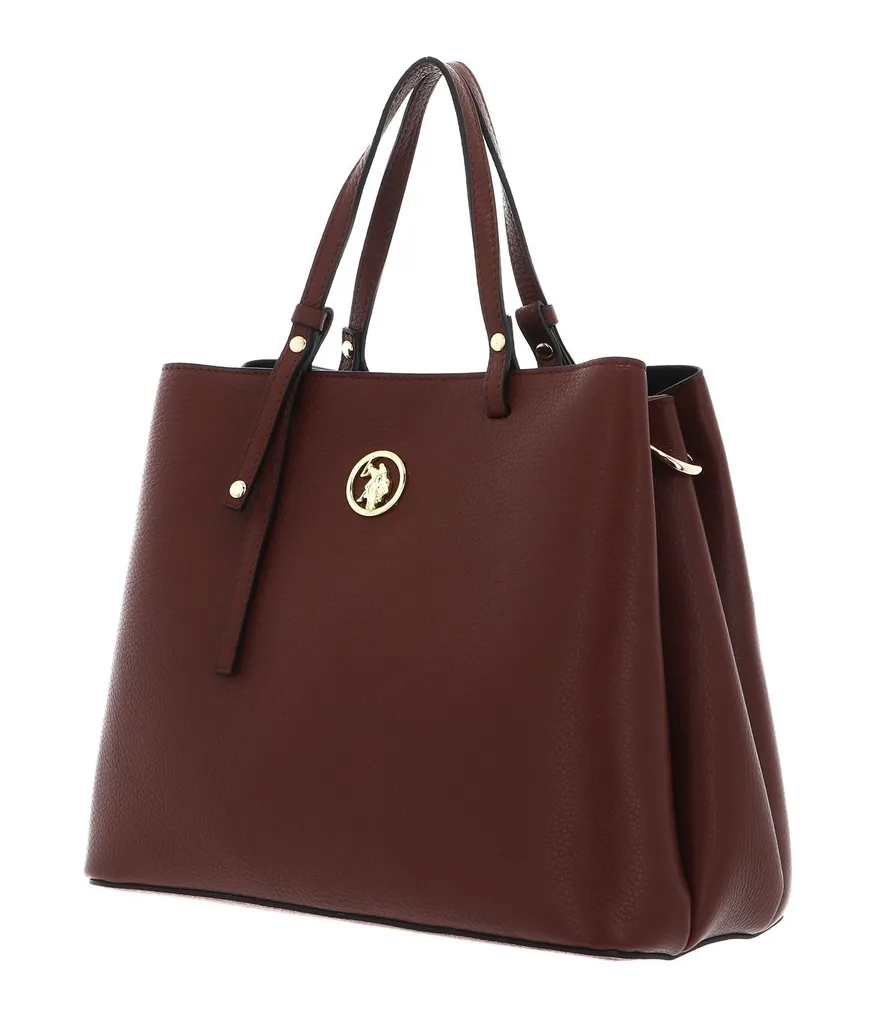 Sac cabas U.S. POLO ASSN. Arlington en cuir marron avec double anse - 2