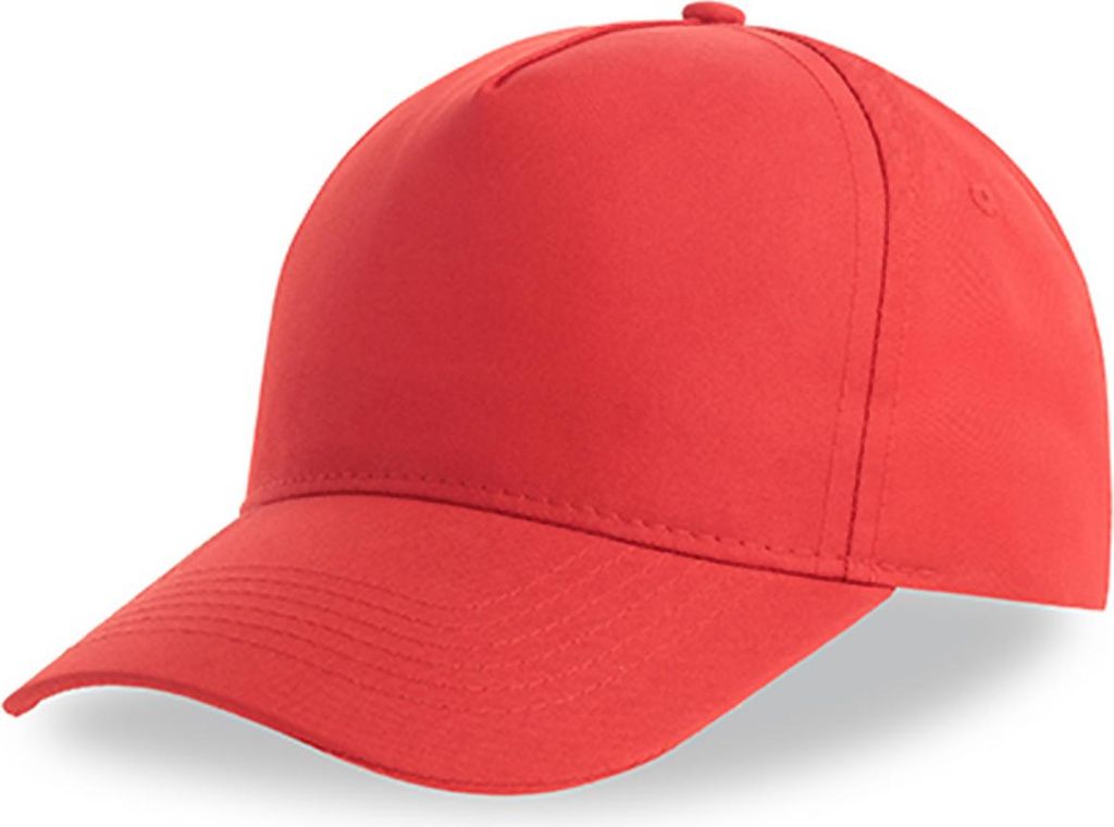 Atlantis RECF | Recy Five Cap Baseballkappe recycelter Polyester - Farbe: Red - Größe: One Size