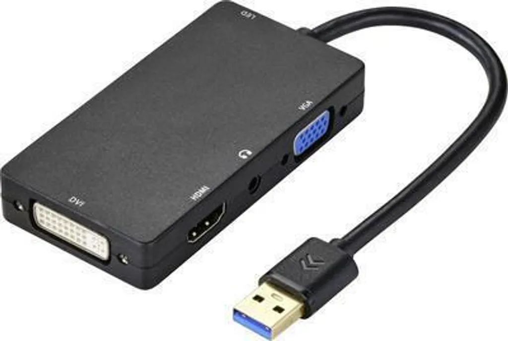Renkforce RF-4755602 Convertitore Video USB 3.0 HDMI DVI VGA Full HD