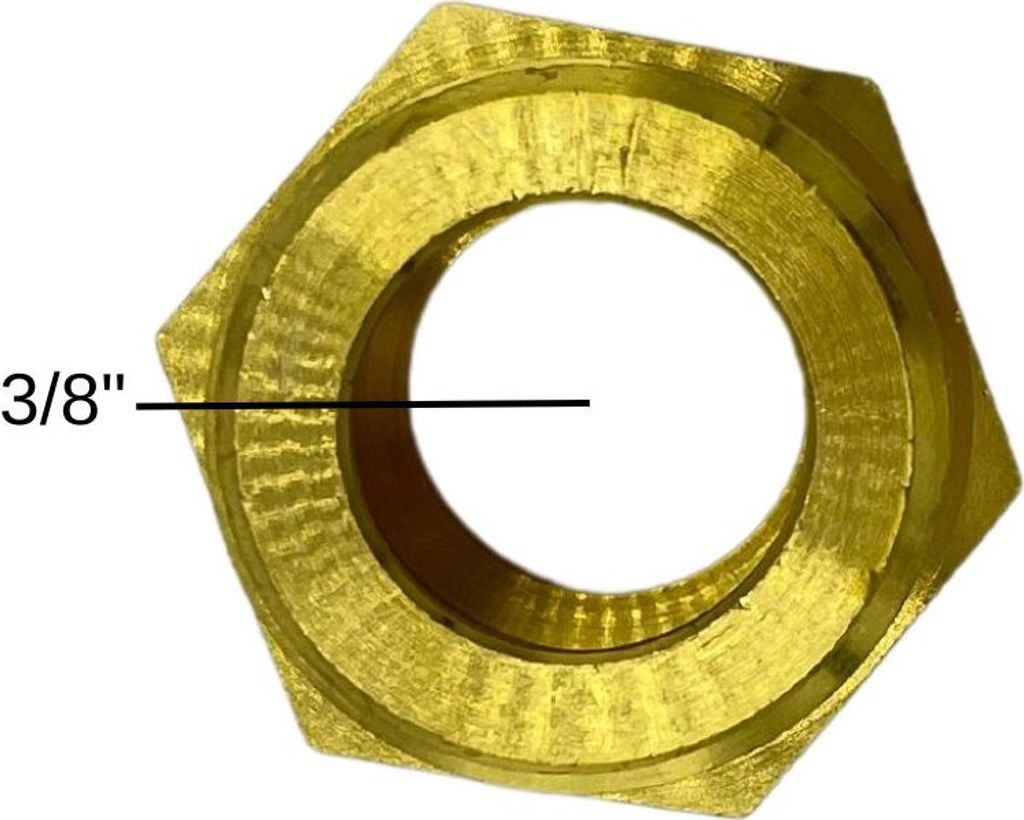 Doppelnippel 3/8" Messing flachdichtend Heizungstechnik Produktbild 
