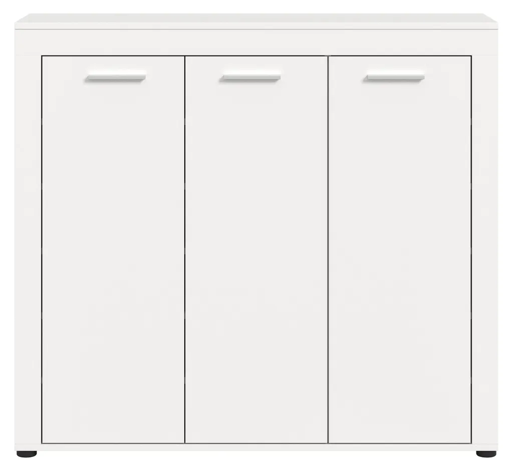 Armoire à Chaussures Blanche 3 Compartiments Jam - Rangement Discret