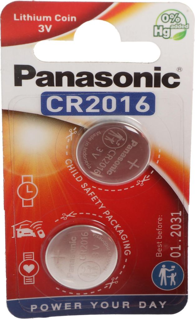 Panasonic CR-2016EL/2B, Einwegbatterie, CR2016, Lithium, 3 Produktbild 