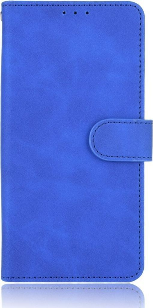 Mobigear Retro Motorola Edge Plus Hülle Klapphülle Geldbörse - Blau
