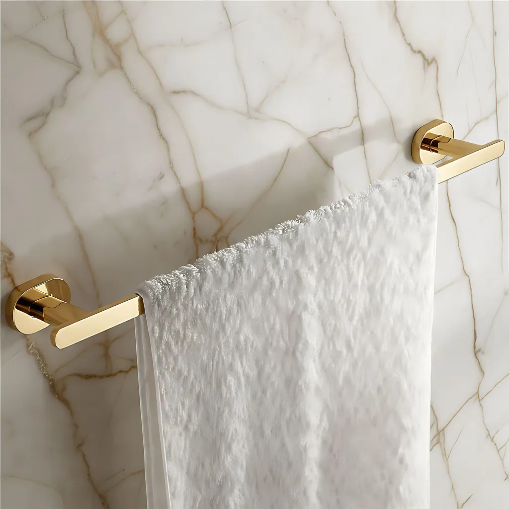Support mural serviettes REA 101 Til Gold pour organiser la salle de bain - 2