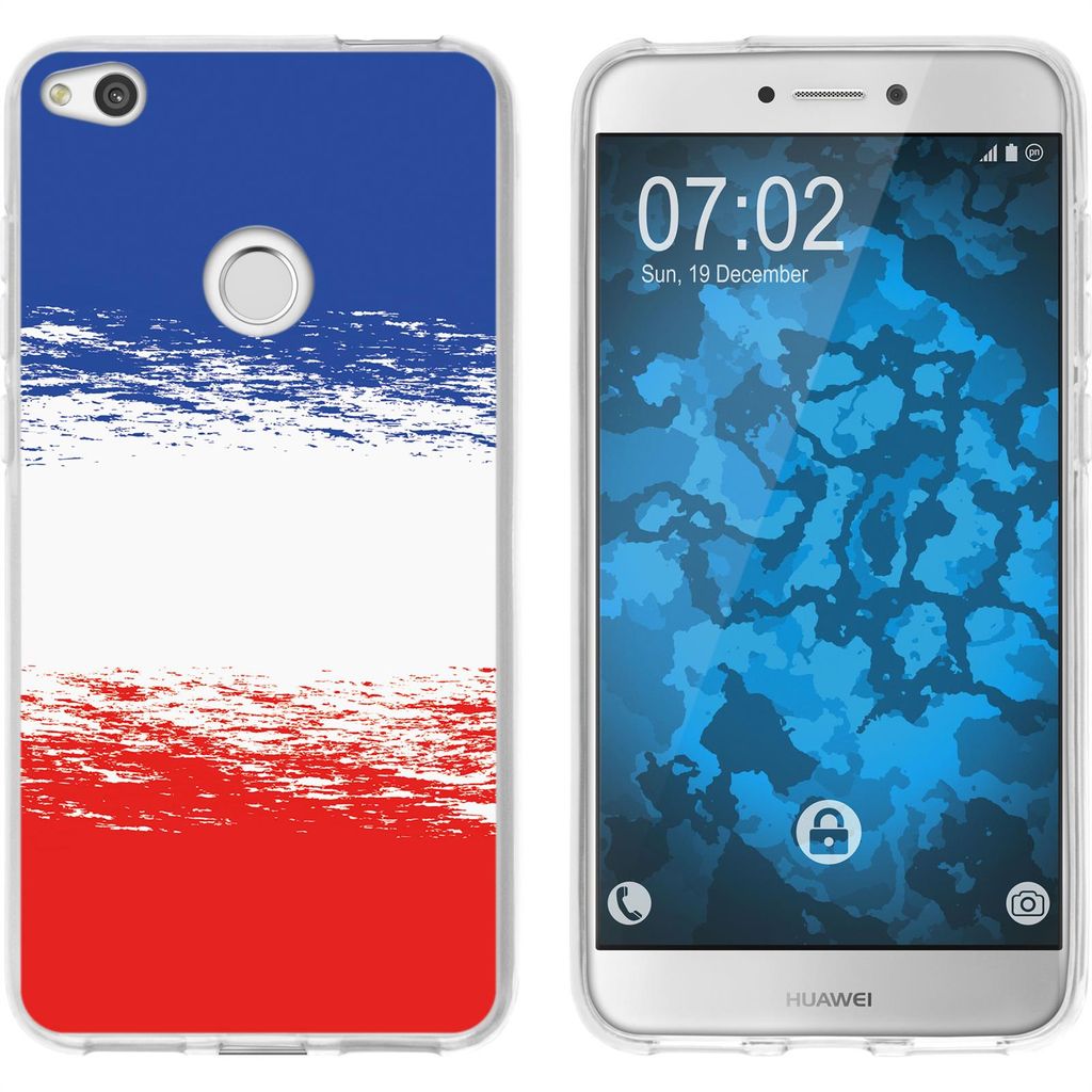 PhoneNatic Case kompatibel mit Huawei P8 Lite 2017 Silikon-Hülle WM France M5