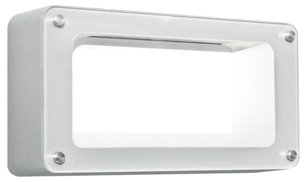 CENTURY LED-Wandleuchte Esterna Paladino 6W 3000K 450Lm 120d 242x122x60mm IP54 CEN PLD-051230