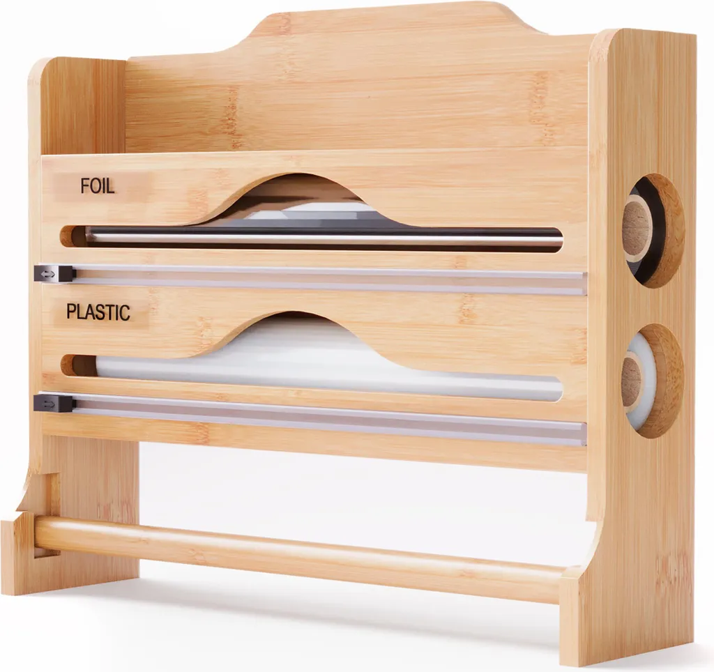 Portarotolo Muro Relaxdays Bambù - Design Moderno per Cucina