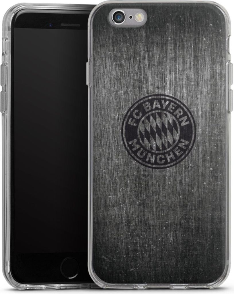 DeinDesign Handyhülle für Apple iPhone 6 Silikon Hülle Case Smartphone Schutzhülle FC Bayern München FCB Metallic Look