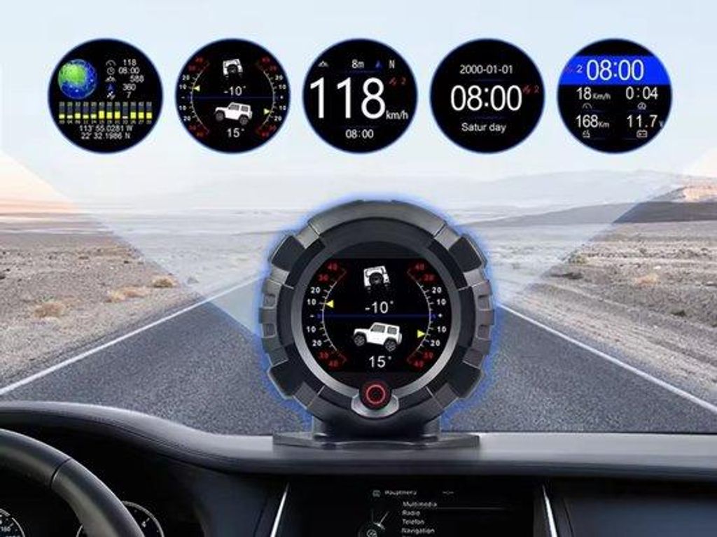 GPS- und Geschwindigkeitsmesser für Auto - Helling- und Produktbild 