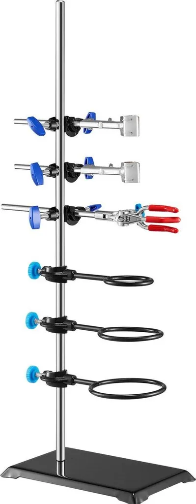 Support de laboratoire anti-basculement pour sécuriser la verrerie