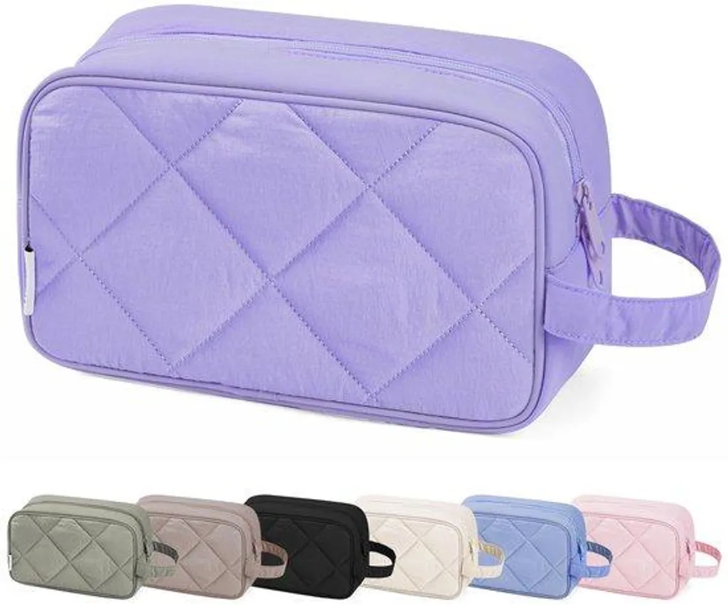 Sac de voyage violet matelassé T50 étanche avec zip renforcé