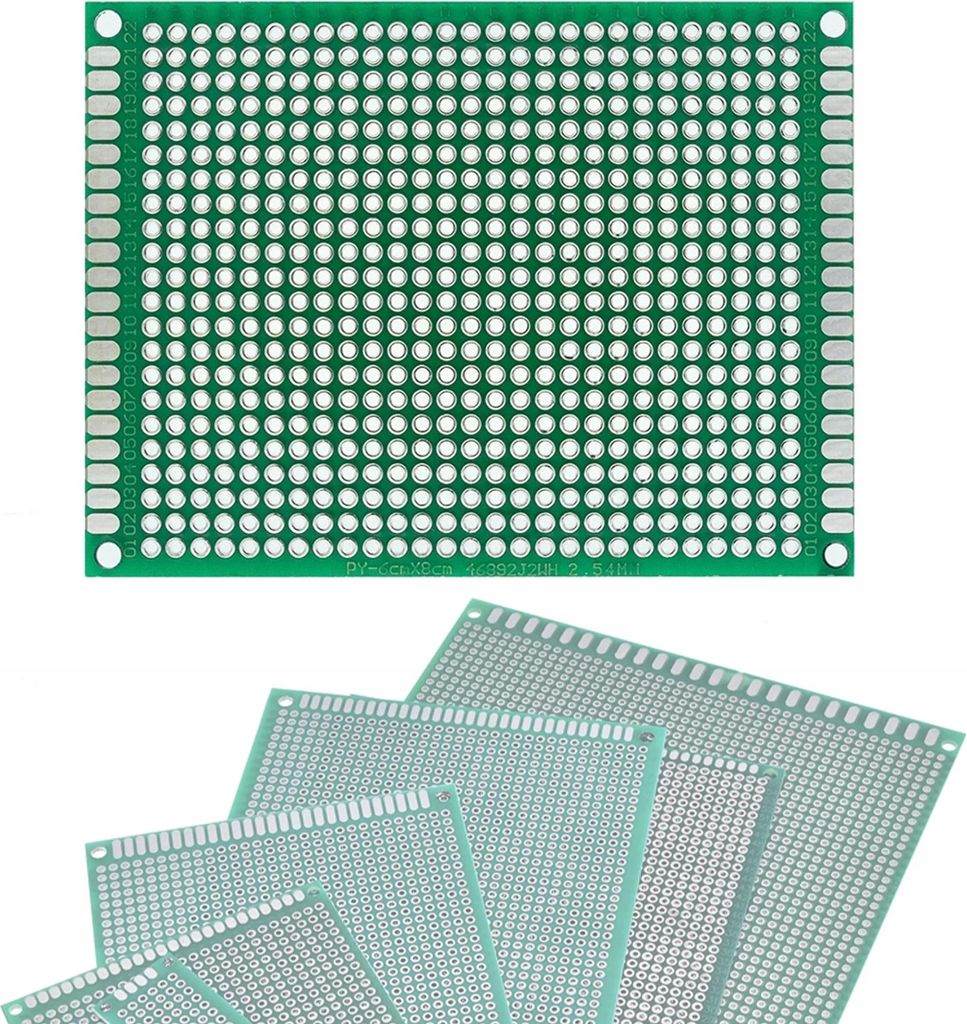 Dwustronna Uniwersalna Płytka Prototypowa PCB 60 x 80 mm Zdjęcie produktu 
