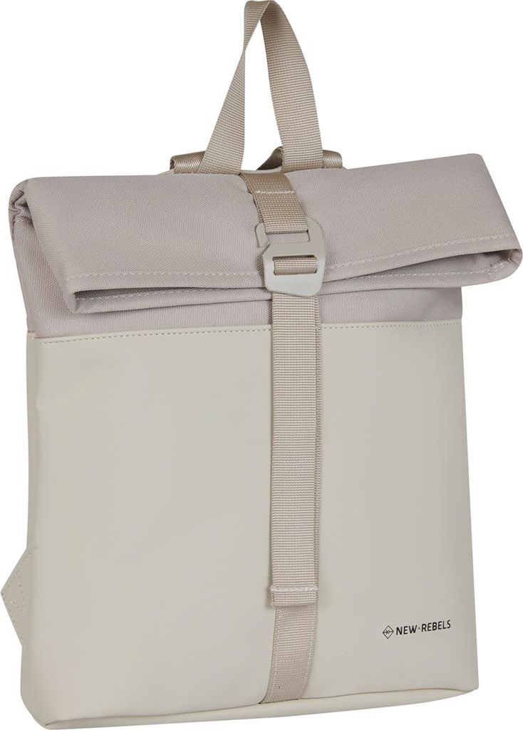 Bruce Los Angeles Beige 7L Rolltop Rucksack Wasserabweisend