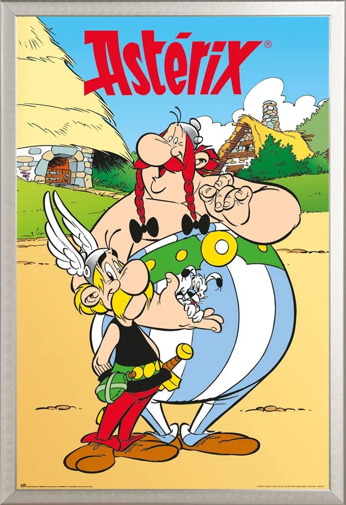 Affiche encadrée Astérix pour chambre d'enfant et salon de collection