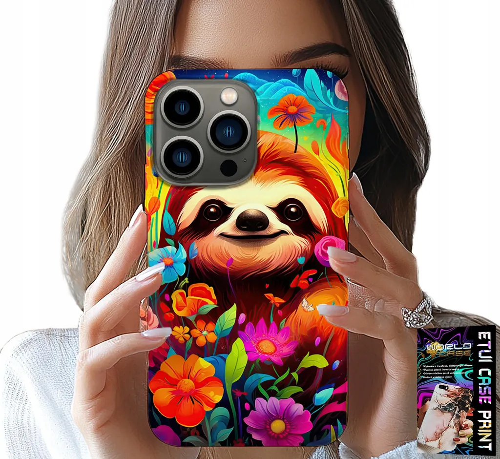 Cover iPhone 14 Pro Koala Colorati: Stile Pop e Vetro Temperato