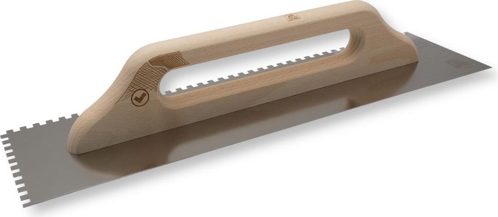 DEWEPRO Schweizer Glättekelle mit Zahnung 6x6 mm Modell Produktbild 