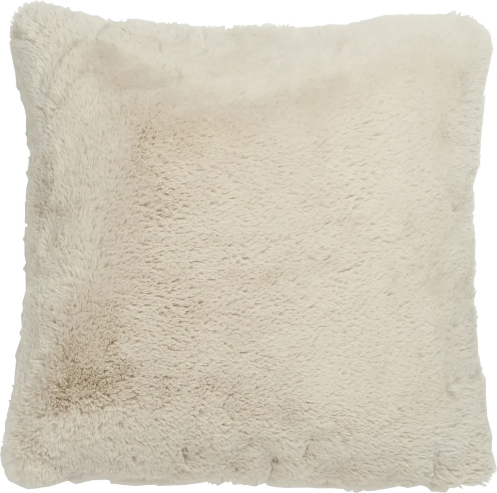 Coussin J-Line Cutie Beige en Polyester Moelleux - Finition Premium
