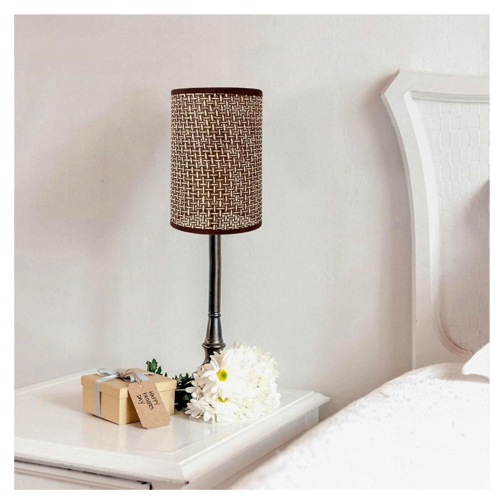 Rattan-Lampenschirm für Tischlampen E14 E27 Geflochtenes Design als natürliche Lichtquelle für Wohnzimmer und Schlafzimmer