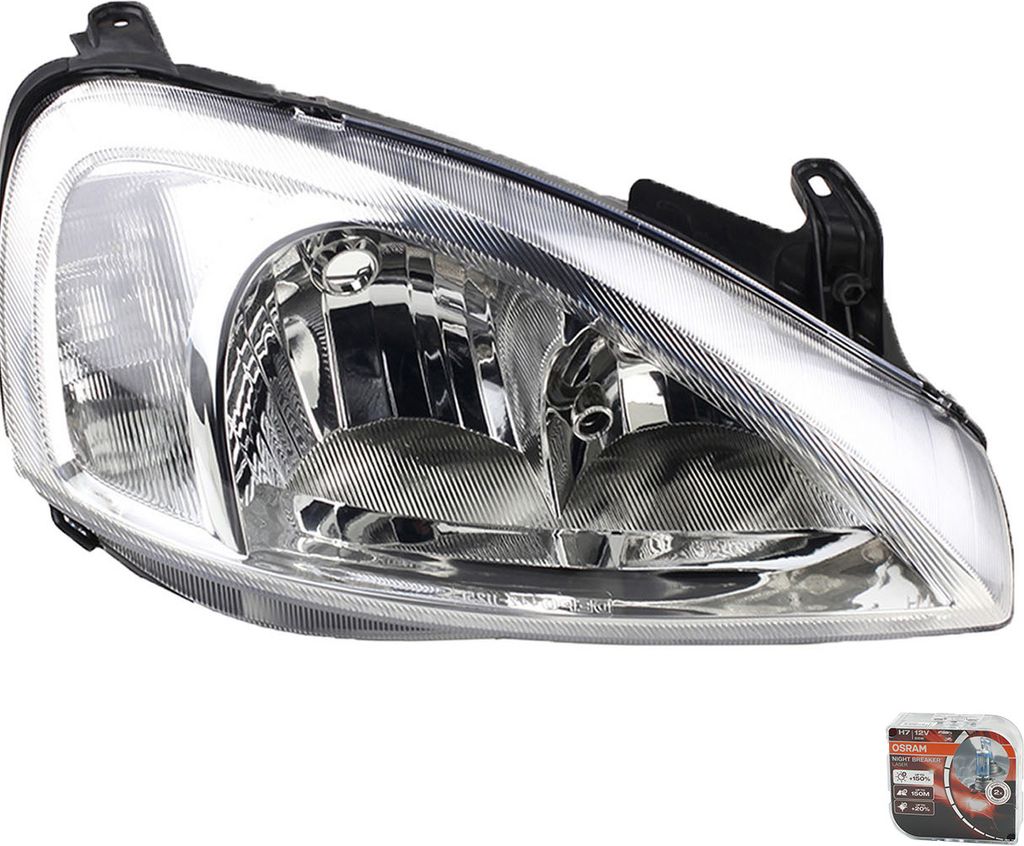 Johns, Scheinwerfer + Osram Night Breaker Laser passend für Opel Corsa C rechts 1216093 09196232