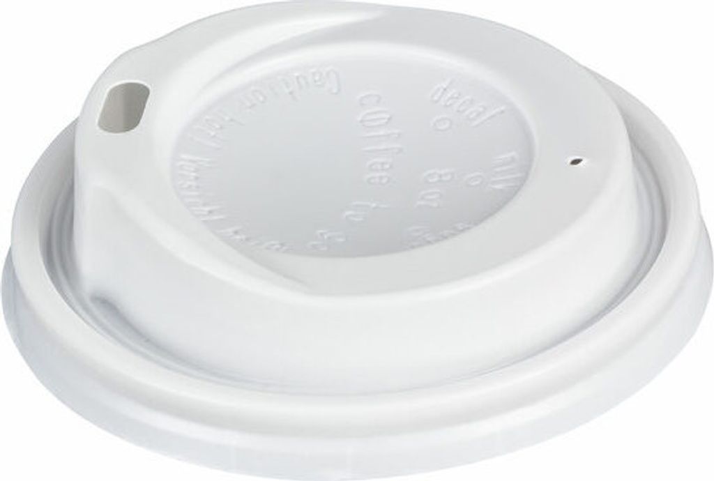 1000x Domdeckel passend für Pappbecher - "Coffee to go" - 200ml mit 80mm Ø