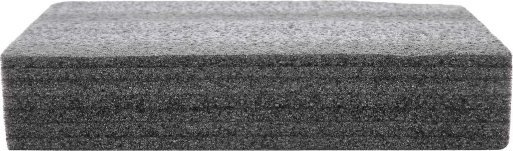 Nadelfilz-Schaumstoffmatte, schwarz, doppelseitig, quadratisch, Filzbasis für manuelle DIY-Bastelarbeiten (250 x 150 x 52 mm)