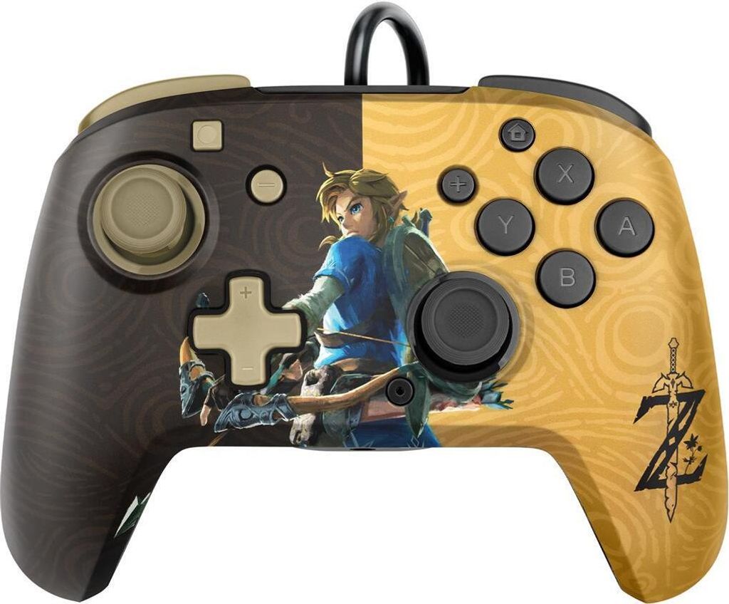 PDP Controller Faceoff Deluxe+Audio Zelda für Nintendo Switch 500-134-EU-C6LI-1