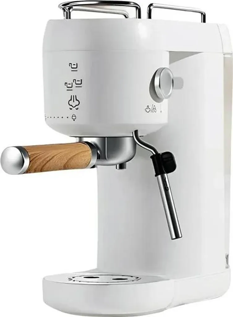 Machine café expresso 20 bars et mousseur lait automatique blanc EU